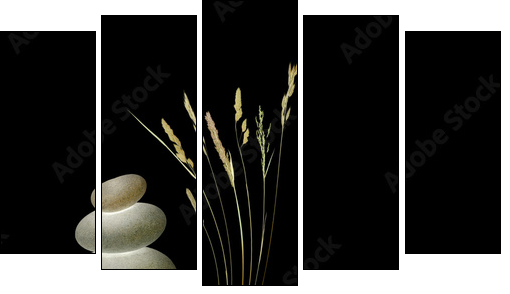 Zen Symbols - Five-piece canvas, Pentaptych