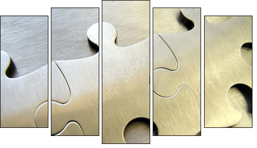 liens - Five-piece canvas, Pentaptych