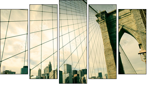 brooklyn - Five-piece canvas, Pentaptych