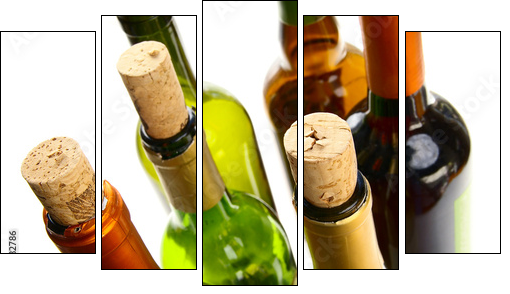 wine group - Five-piece canvas, Pentaptych