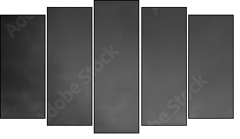 jetty view in black & white - Five-piece canvas, Pentaptych