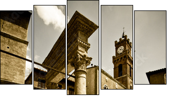 Tuscan historic architecture - Five-piece canvas, Pentaptych