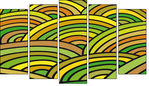 sfondo astratto - Five-piece canvas, Pentaptych
