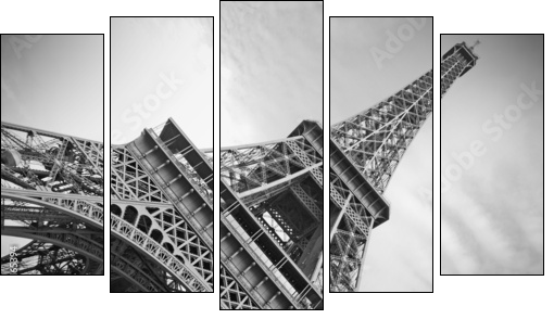 The Eiffel Tower, Paris - Five-piece canvas, Pentaptych