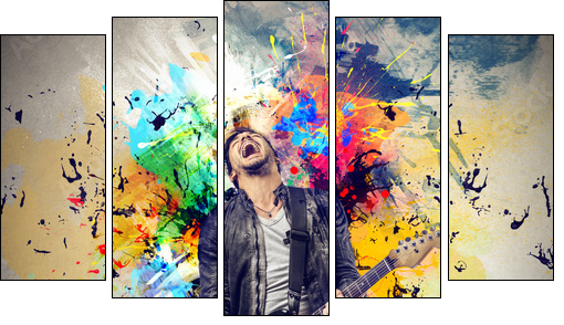 concert - Five-piece canvas, Pentaptych
