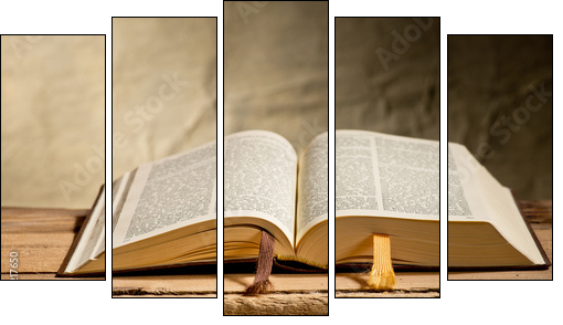 Bible - Five-piece canvas, Pentaptych