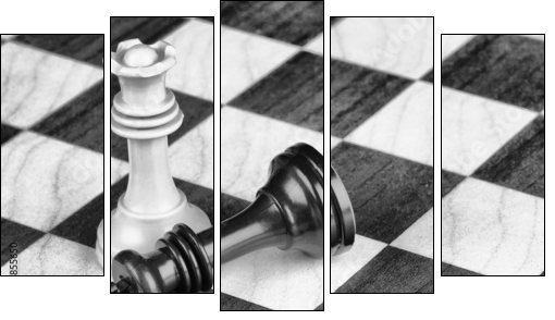 Chess - Five-piece canvas, Pentaptych