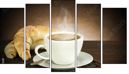 coffee  - Five-piece canvas, Pentaptych