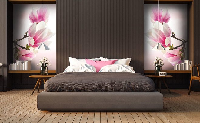 Reine-magnolia-dans-le-role-principal-pou-la-chambre-a-coucher-papiers-peints-demur