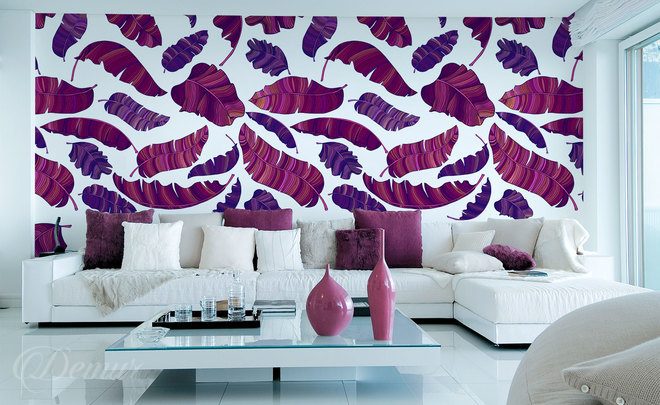 Legerete-violette-pour-le-salon-papiers-peints-a-motifs-demur