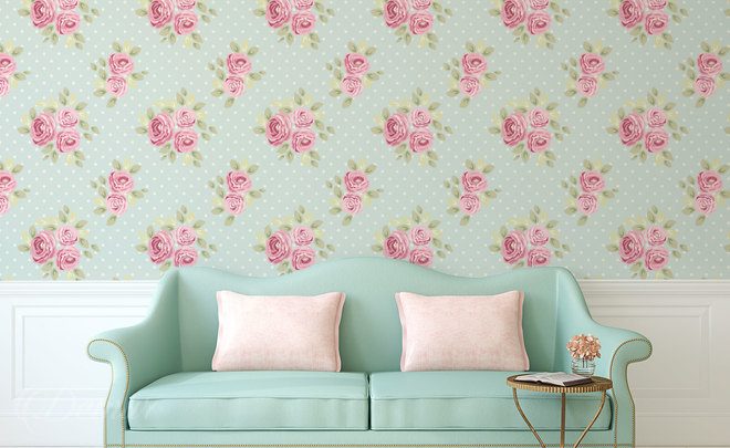 papier peint en papier fleuri - style cottage anglais » OnlineShop