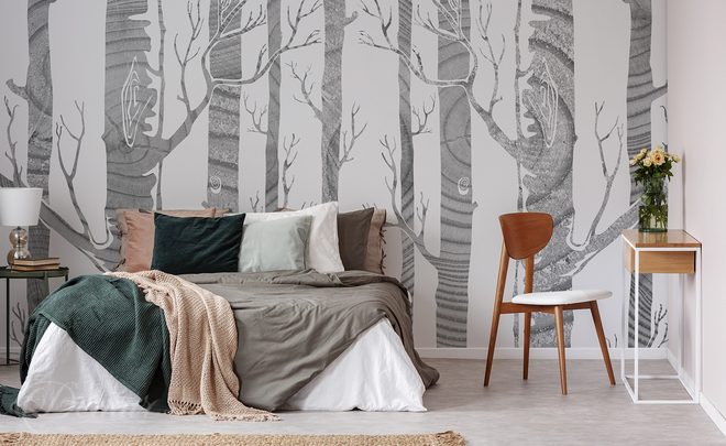 Graphiques-forestiers-et-couleurs-de-la-terre-style-scandinave-papiers-peints-demur