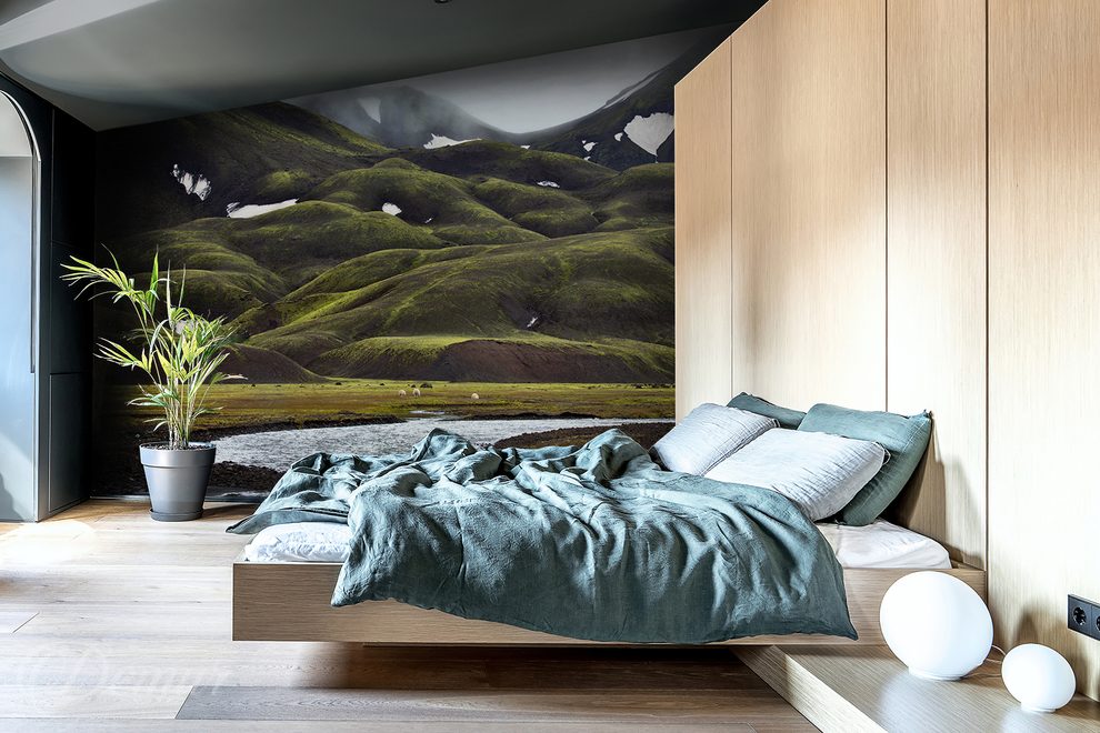 Le-charme-des-montagnes-dun-vert-profond-paysages-sur-le-mur-papiers-peints-demur