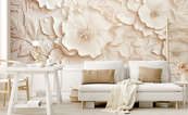 Florale-3d-fleurs-murales-papiers-peints-demur