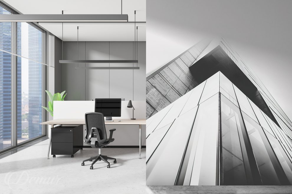 Architecture-minimaliste-et-efficace-pour-le-bureau-papiers-peints-demur