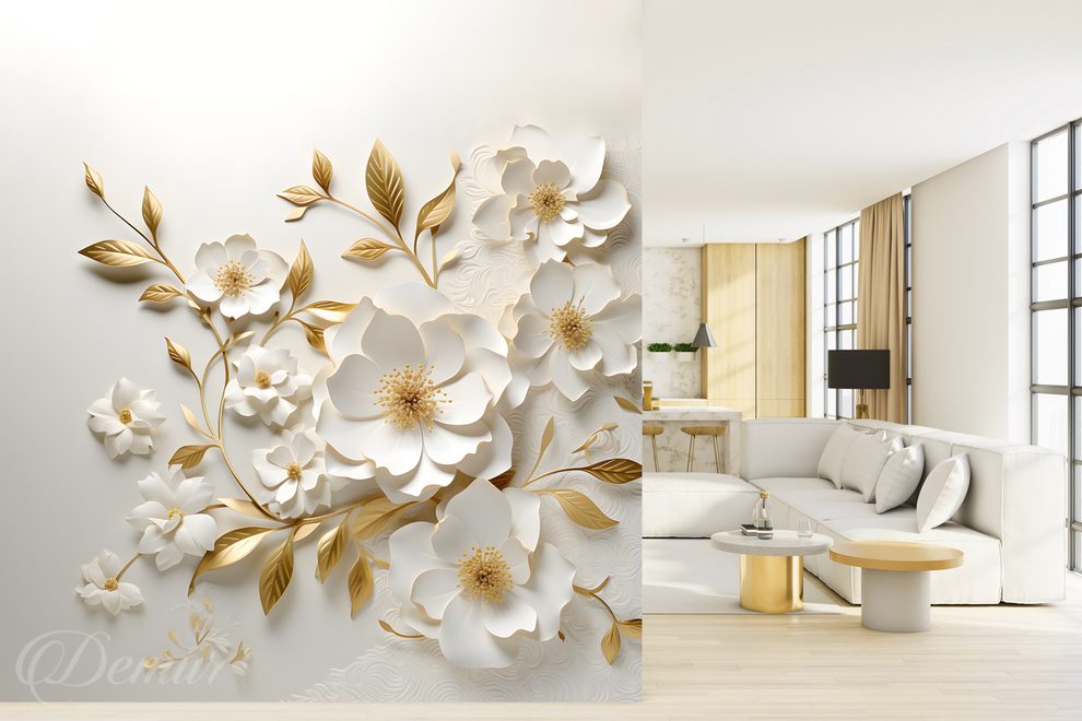 Des-fleurs-accrocheuses-en-3d-pour-le-salon-papiers-peints-demur