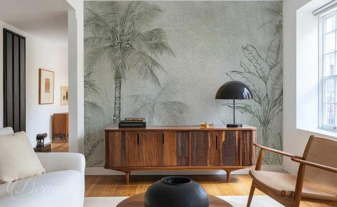 Delicate-esquisse-tropicale-dans-un-salon-pour-le-salon-papiers-peints-demur