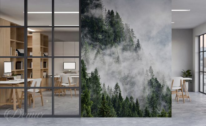 La-brume-forestiere-au-coeur-dun-interieur-moderne-foret-papiers-peints-demur