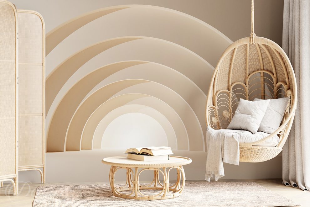 Profondeur-harmonique-creme-3d-papiers-peints-demur