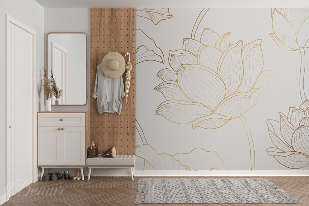 Lignes-dorees-du-lotus-pour-le-salon-papiers-peints-demur