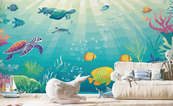 Aventure-sous-marine-avec-des-animaux-marins-pour-les-enfants-papiers-peints-demur
