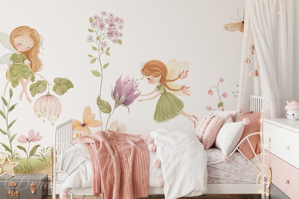 Jardin-magique-avec-fees-et-fleurs-pour-les-enfants-papiers-peints-demur