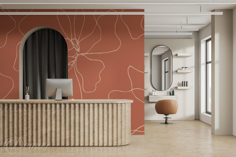 Minimalisme-avec-une-touche-artistique-pour-un-salon-de-coiffure-papiers-peints-demur