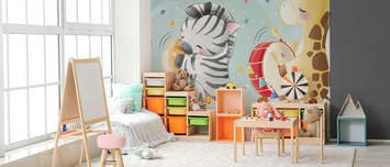 Le-jeu-au-premier-plan-pour-les-enfants-papiers-peints-demur