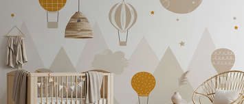 Ballons-et-lune-dans-les-reves-des-enfants-pour-les-enfants-papiers-peints-demur