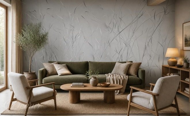 Style-naturel-elegant-avec-des-flammes-delicates-pour-le-salon-papiers-peints-demur
