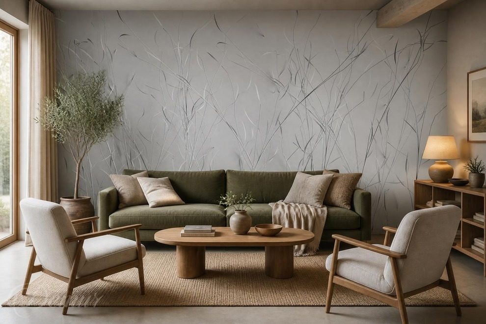 Style-naturel-elegant-avec-des-flammes-delicates-pour-le-salon-papiers-peints-demur