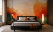 Abstraction-moderne-des-collines-montagneuses-pou-la-chambre-a-coucher-papiers-peints-demur