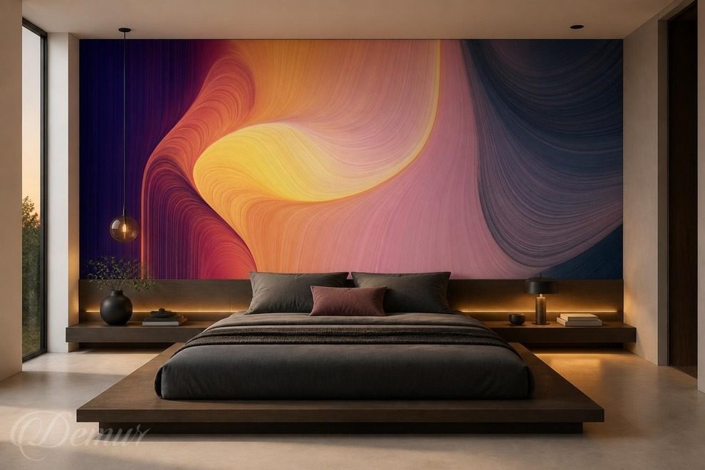 Chaleur-des-couleurs-et-fraicheur-de-la-nuit-en-abstraction-pou-la-chambre-a-coucher-papiers-peints-demur
