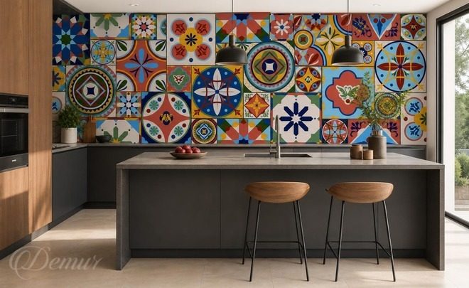 Motif-mosaique-aux-contrastes-de-couleurs-les-papiers-peints-pour-la-cuisine-papiers-peints-demur