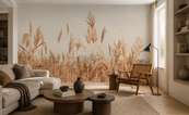 Style-naturaliste-avec-un-motif-delicat-dherbes-pour-le-salon-papiers-peints-demur