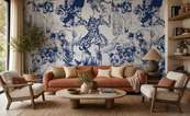 Contraste-danimaux-bleu-marine-sur-fond-clair-pour-le-salon-papiers-peints-demur