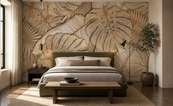 Elegance-moderne-avec-un-motif-vegetal-pou-la-chambre-a-coucher-papiers-peints-demur