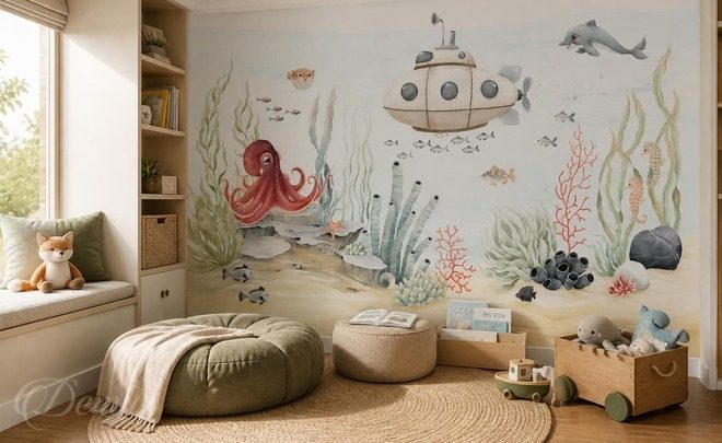 Contraste-des-formes-et-des-couleurs-sous-marines-pour-les-enfants-papiers-peints-demur
