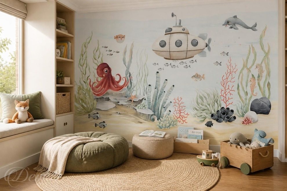 Contraste-des-formes-et-des-couleurs-sous-marines-pour-les-enfants-papiers-peints-demur