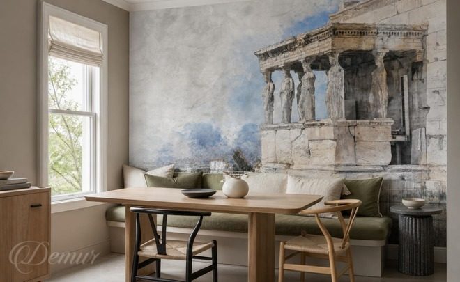 Palette-naturelle-bleu-gris-en-architecture-architecture-sur-le-mur-papiers-peints-demur