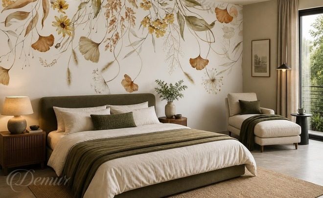 Rythme-fluide-delements-vegetaux-sur-le-mur-pou-la-chambre-a-coucher-papiers-peints-demur