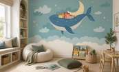 Illustration-elegante-de-baleine-avec-lune-et-maisons-pour-les-enfants-papiers-peints-demur