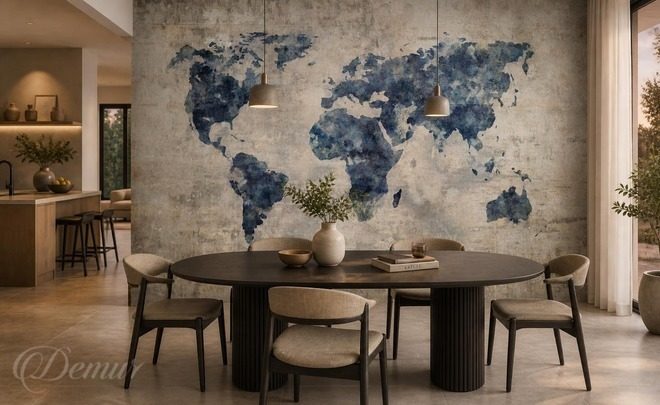 Graphisme-elegant-avec-carte-du-monde-carte-du-monde-papiers-peints-demur