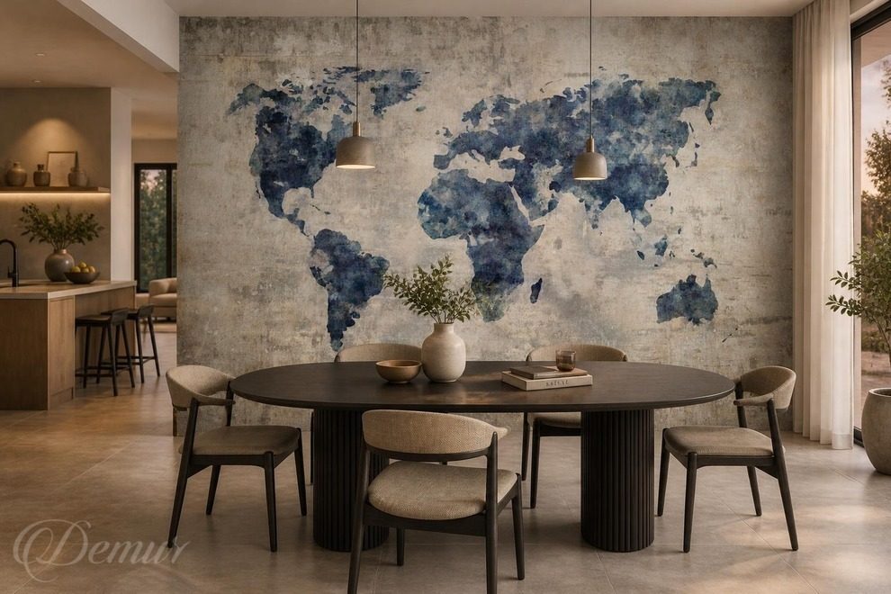 Graphisme-elegant-avec-carte-du-monde-carte-du-monde-papiers-peints-demur