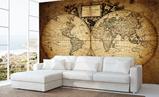 Terre-mere-carte-du-monde-papiers-peints-demur